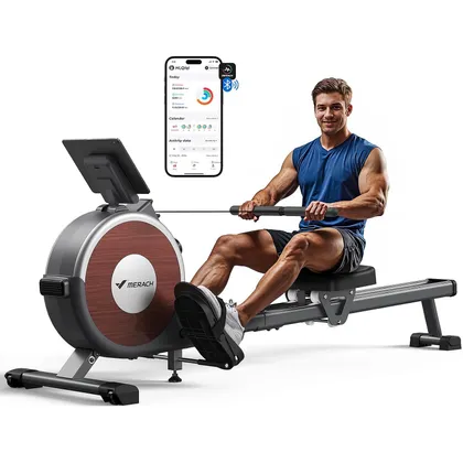 MERACH MR-R02B7 - Máquina de remo magnética de doble riel